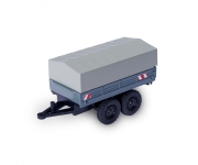 Carson 500504156 - H0 - Planenanhänger für Unimog
